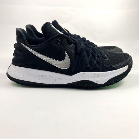 kyrie 4 low black and white